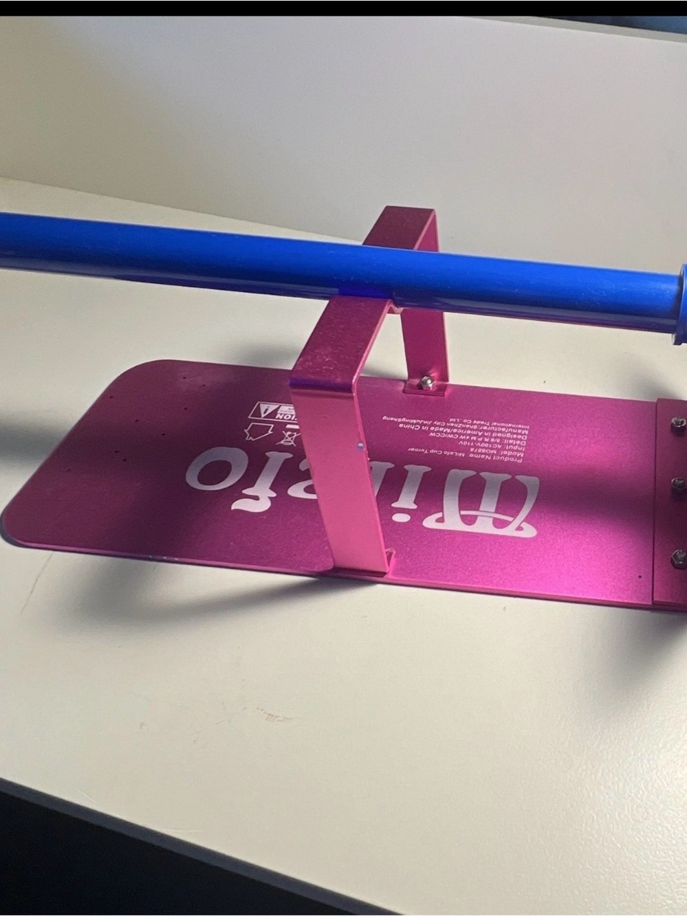 Metal Ribbon Dispenser in Hot Pink - Brand